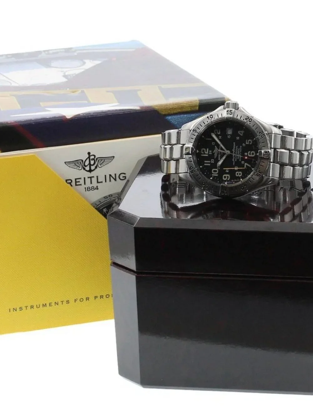 BREITLING Super Ocean A17045 Date black Dial Automatic Men's Watch_969367